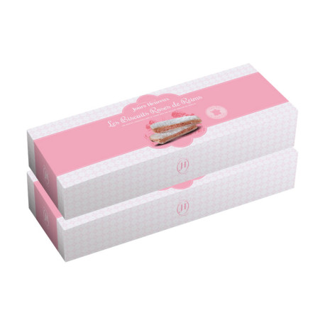 Lot de 2 - Biscuits roses de Reims