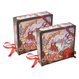 Lot de 2 - Coffret d'Assortiment Festif Biscuits et Chocolats