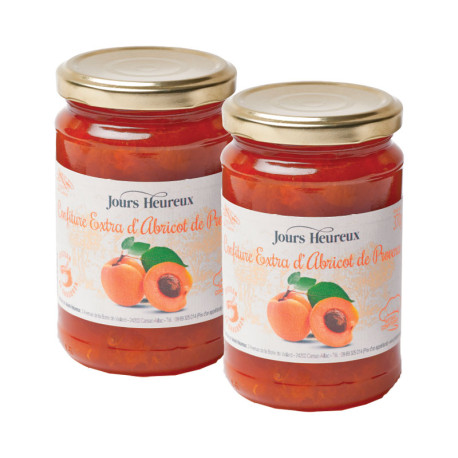 Lot de 2 - Confiture Extra d’abricots de Provence