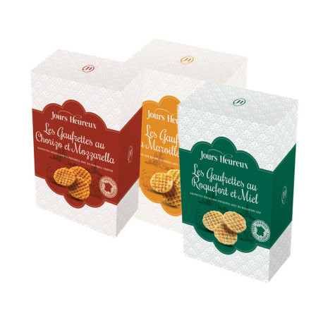 Lot de 3 - Gaufrettes 3 saveurs