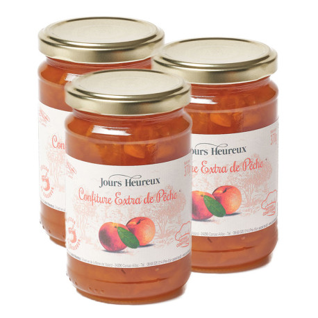 Lot de 3 - Confiture Extra de Pêches