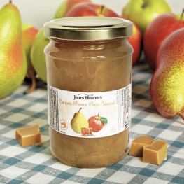 Compote Pomme, Poire et saveur Caramel
