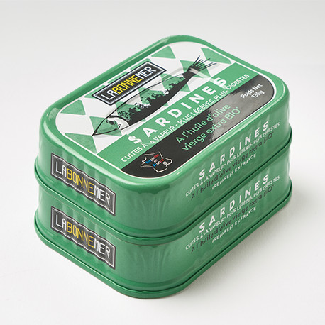 Lot de 2 - Sardines à l'Huile d'Olives vierge extra BIO