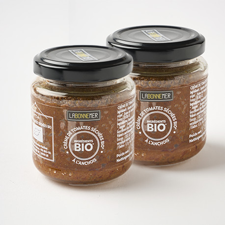 Lot de 2 - Crème de Tomates séchées BIO à l'anchois