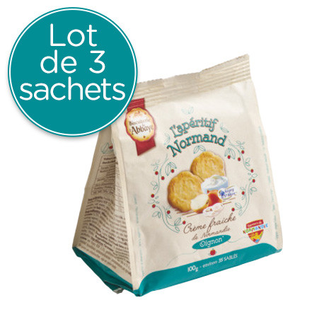 Lot de 3 - Sablés à la Crème d'Isigny et aux Oignons