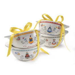 Set de 4 bols en grès "Tradition de nos Régions"