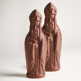 Lot de 2 - Saint Nicolas en Chocolat Noir