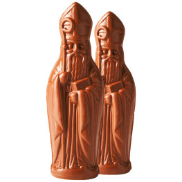 Lot de 2 - Saint Nicolas en Chocolat au Lait