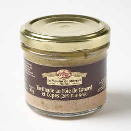 Tartinade de foie de canard et cèpes