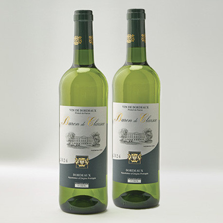 Lot de 2 - Vin Baron de Clarsac Blanc 2024