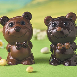 Duo oursons au lait et noir Tom et Léon