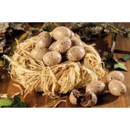 Oeufs de mouette au caramel à la fleur de sel