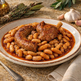 La Cassolade au confit de canard à la provençale