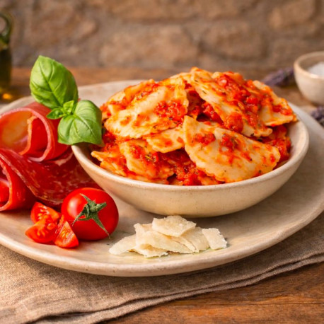 Agnolotti au Parmesan, Ricotta et Jambon  sauce provençale