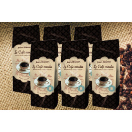 Lot de 6 café précieux pur prabicas moulu