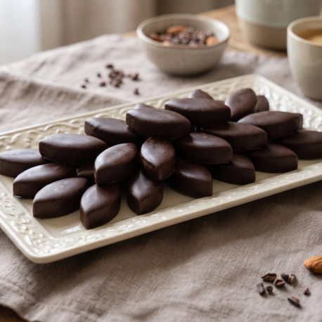 Calissons de Provence enrobés de Chocolat noir