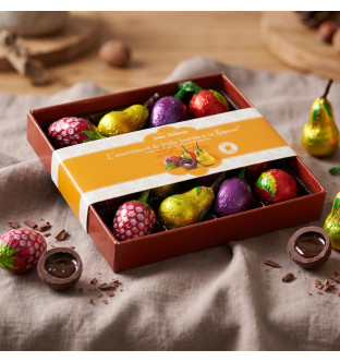 Coffret de fruits fourrés à la liqueur* - 12 chocolats