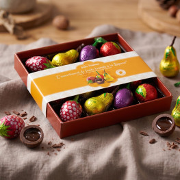 Coffret de fruits fourrés à la liqueur* - 12 chocolats