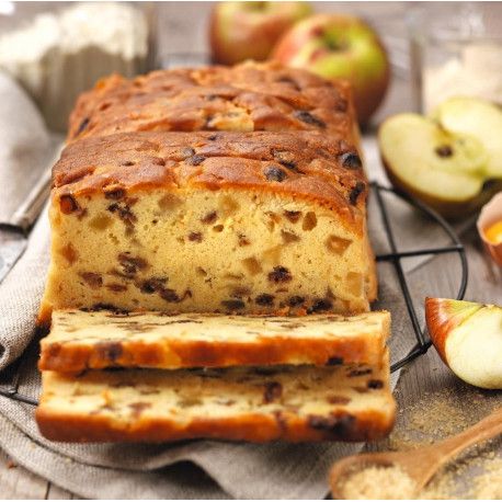 Cake aux Pommes confites au Calvados*