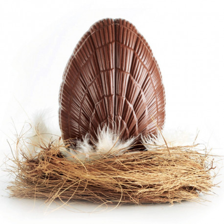 Gros Œuf de Pâques en Chocolat au lait