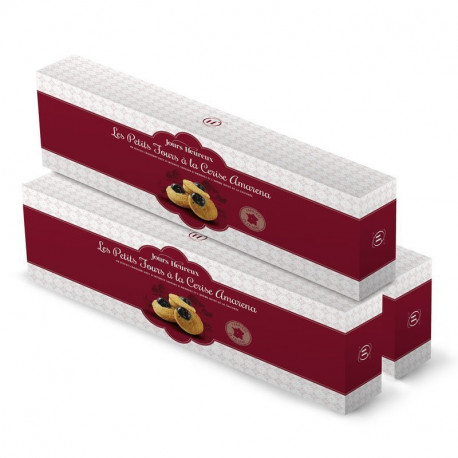 Lot de 3 - Petits fours à la cerise Amarena