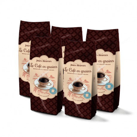 Lot de 5 - Café Précieux en Grains