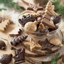 Lot de 2 - Fritures de Noël en chocolat 3 saveurs