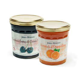 Le lot de 2 confitures Cerises / Oranges