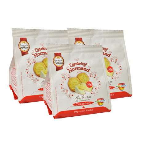 Lot de 3 - Sablés pur beurre au Camembert