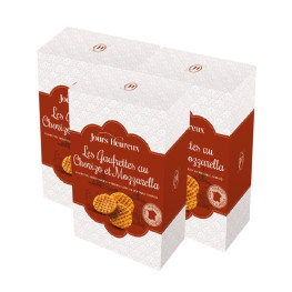 Lot de 3 - Gaufrettes au Chorizo et Mozzarella