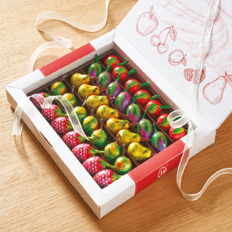 Coffret de fruits fourrés à la liqueur* - 35 chocolats