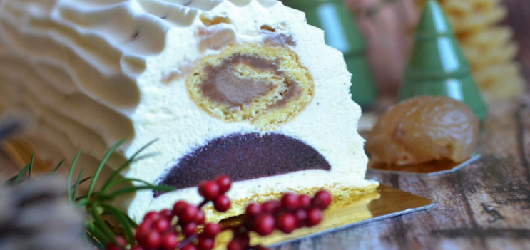 La Bûche à la crème de marrons de Manue 