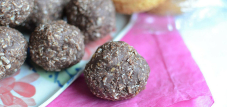 Les boules de noix de coco, de pâte à tartiner et de palets bretons
