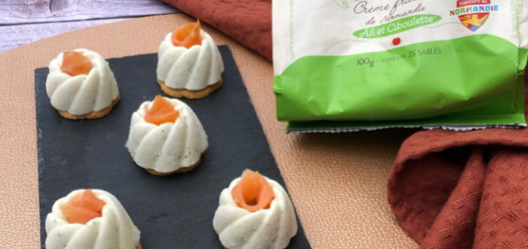 Panna Cotta saumon fumé et ail et fines herbes