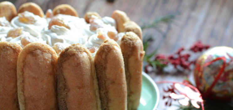 Charlotte façon tiramisu au marron 