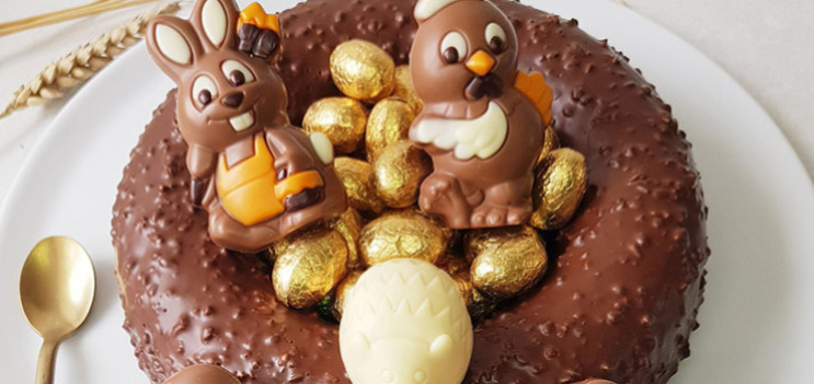 Nid de Pâques Chocolat Noisettes