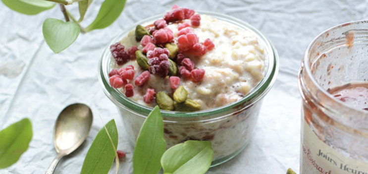 Porridge à la confiture de Fraises